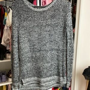 Gray knit sweater